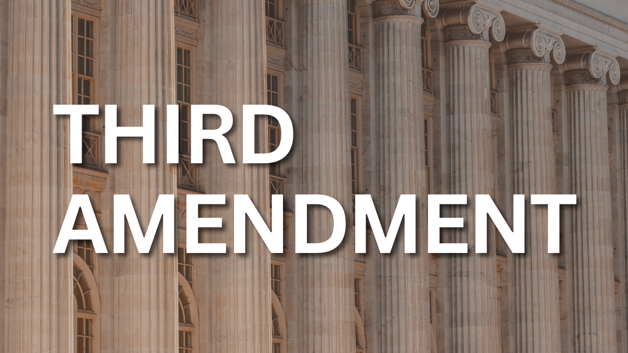 What is the Third Amendment to the United States Constitution?