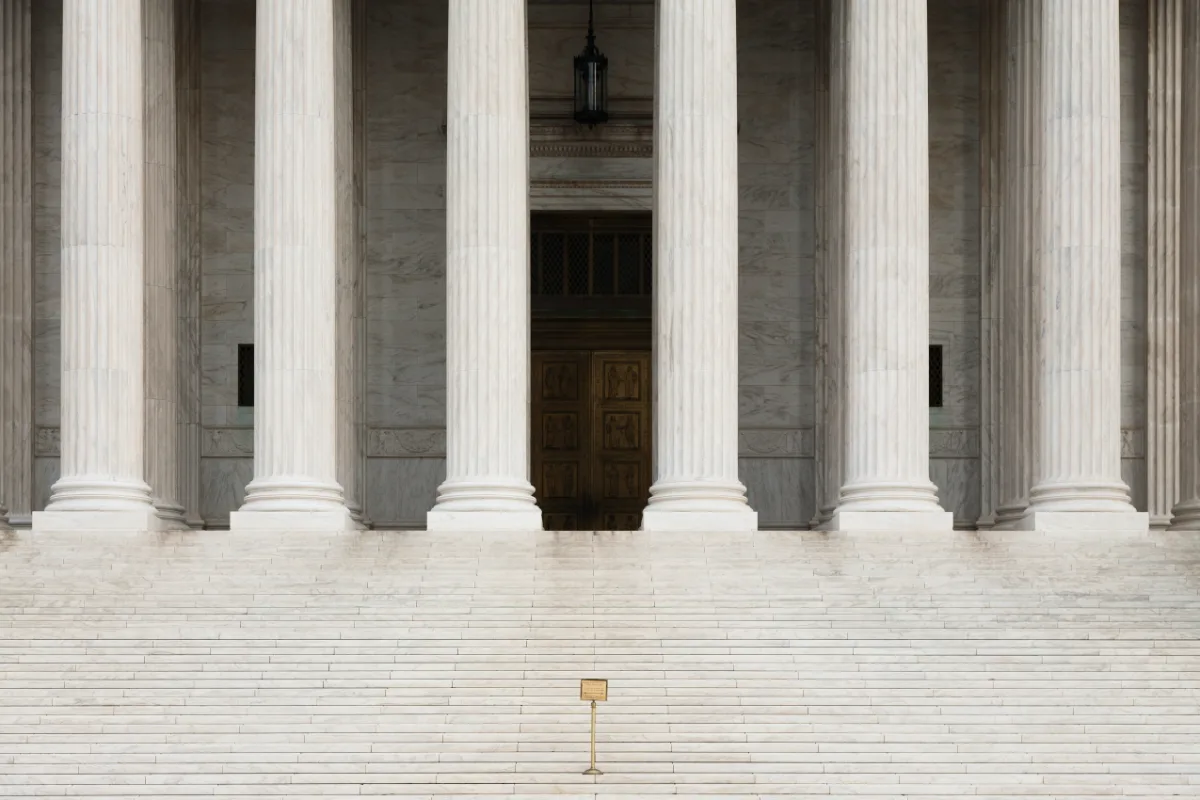 The supreme court building in Washington, D.C., is where significant cases involving misdemeanors and probation are decided by the esteemed lawyers.