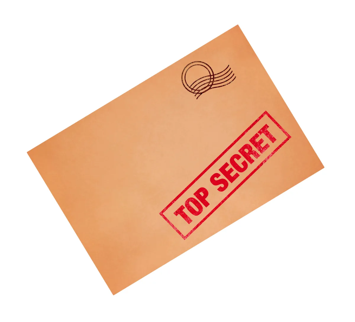 A brown envelope with the word top secret on it, containing legal documents for a misdemeanor case, requiring immediate attention from a lawyer.